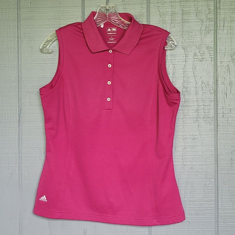 Adidas Clima Cool Women's Short Sleeve Polo Golf Shirt. Size M